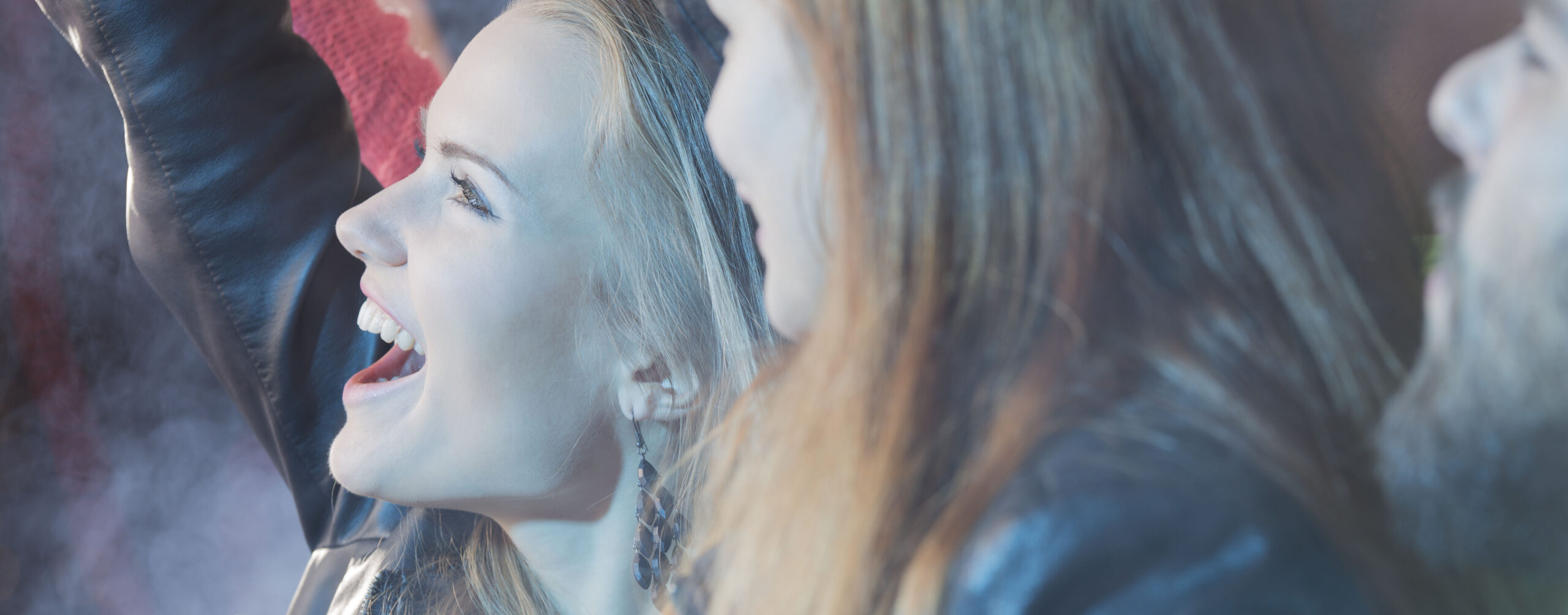 Girls enjoying the concert